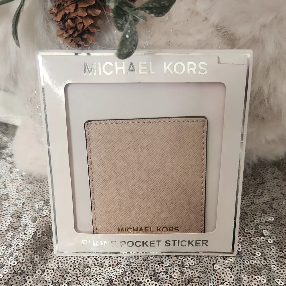 Michael Kors Tan Phone Card Holder